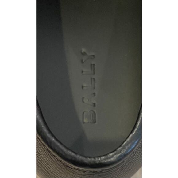 $825 NIB Bally Black Pebbled Leather Driver Loafers Moccasins Slip On 8(41)D main image 7